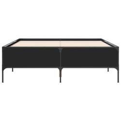 Cadre de lit sans matelas noir 160x200 cm 