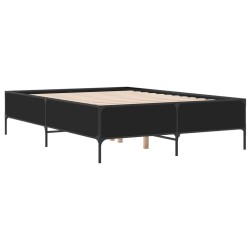 Cadre de lit sans matelas noir 160x200 cm 