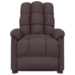Fauteuil inclinable Marron foncé Tissu 