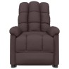Fauteuil inclinable Marron foncé Tissu 