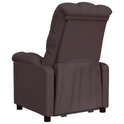 Fauteuil inclinable Marron foncé Tissu 