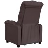 Fauteuil inclinable Marron foncé Tissu 