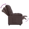 Fauteuil inclinable Marron foncé Tissu 