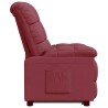 Fauteuil inclinable Rouge bordeaux Tissu 