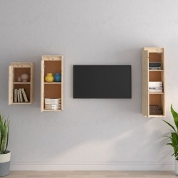 Meubles TV 3 pcs Bois massif de pin 