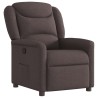Fauteuil inclinable Marron foncé Tissu 
