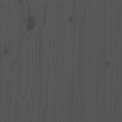 Cadre de lit sans matelas gris bois massif 150x200 cm 