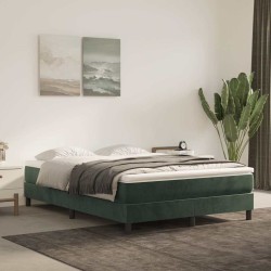 Matelas de lit à ressorts ensachés 140x220x20 cm velours 