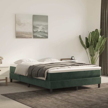 Matelas de lit à ressorts ensachés 140x220x20 cm velours 