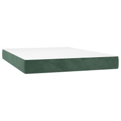 Matelas de lit à ressorts ensachés 140x220x20 cm velours 