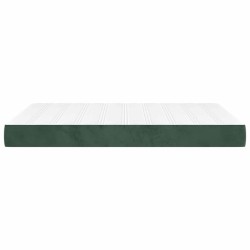 Matelas de lit à ressorts ensachés 140x220x20 cm velours 