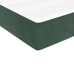 Matelas de lit à ressorts ensachés 140x220x20 cm velours 