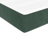Matelas de lit à ressorts ensachés 140x220x20 cm velours 