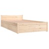 Cadre de lit sans matelas avec tiroirs 90x200 cm 