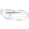 Cadre de lit sans matelas avec tiroirs 90x200 cm 