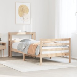 Cadre de lit avec tête de lit sans matelas 90x200 cm 