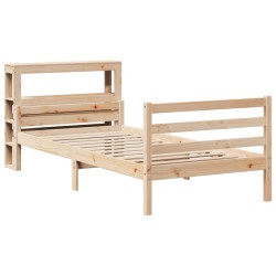 Cadre de lit avec tête de lit sans matelas 90x200 cm 