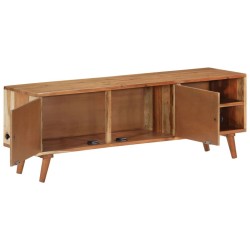 Meuble TV 112x30x40 cm bois d'acacia massif 