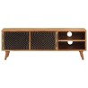 Meuble TV 112x30x40 cm bois d'acacia massif 