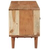 Meuble TV 112x30x40 cm bois d'acacia massif 