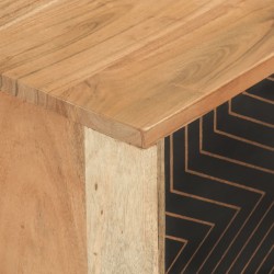 Meuble TV 112x30x40 cm bois d'acacia massif 