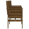 Banc de jardin avec table 2 places brun miel bois massif de pin 