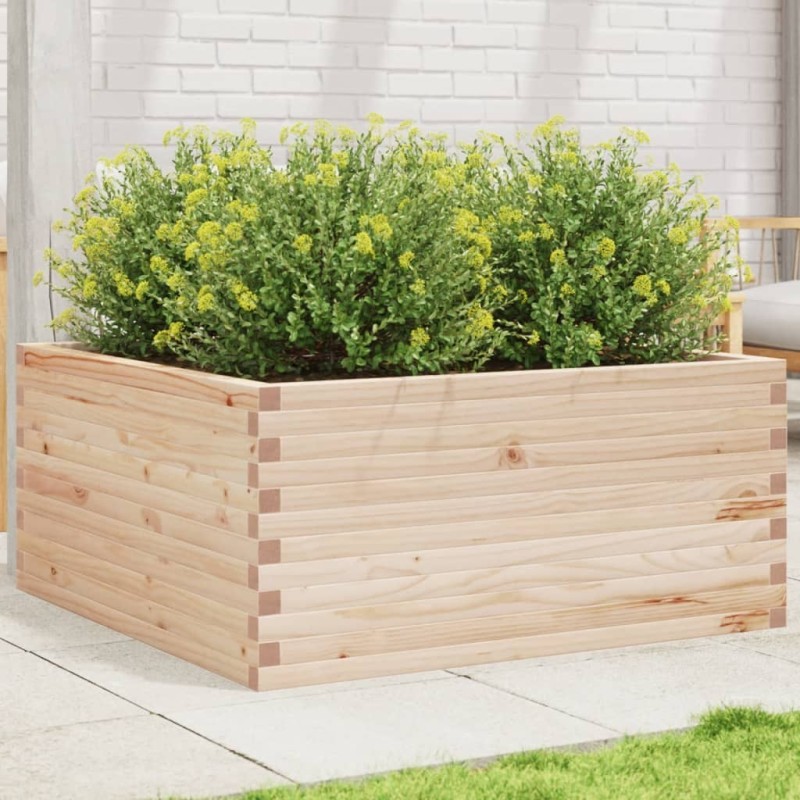 Jardinière 100x100x46 cm bois de pin massif Jardinière 100x100x46 cm bois de pin massif