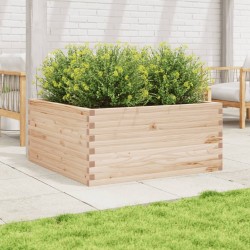 Jardinière 100x100x46 cm bois de pin massif 