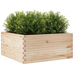 Jardinière 100x100x46 cm bois de pin massif 