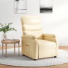 Fauteuil inclinable Crème Similicuir 