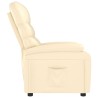 Fauteuil inclinable Crème Similicuir 