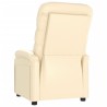 Fauteuil inclinable Crème Similicuir 