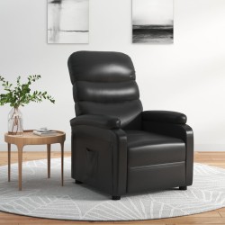 Fauteuil inclinable Noir Similicuir 