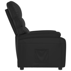 Fauteuil inclinable Noir Similicuir 