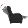 Fauteuil inclinable Noir Similicuir 