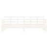 Lit coulissant sans matelas blanc 2x(90x190) cm 