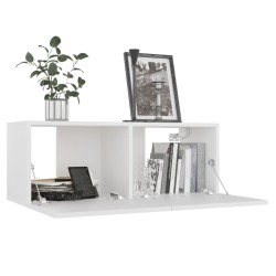 Ensemble de meubles TV 6 pcs Blanc Bois d'ingénierie 