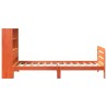 Cadre de lit sans matelas cire marron 90x200 cm bois pin massif 