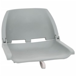 Ensemble de sièges de bateau pliables 4 pcs sans coussin gris 