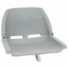 Ensemble de sièges de bateau pliables 4 pcs sans coussin gris 