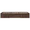 Cadre de lit sans matelas chêne marron 100x200 cm 