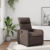 Fauteuil de massage inclinable Marron Similicuir 