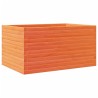 Jardinière cire marron 90x60x46 cm bois de pin massif 