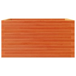 Jardinière cire marron 90x60x46 cm bois de pin massif 