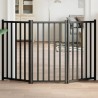 Barrière pour chien pliable 3 panneaux 150 cm bois sapin massif 