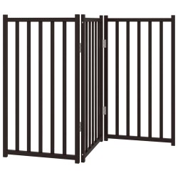 Barrière pour chien pliable 3 panneaux 150 cm bois sapin massif 
