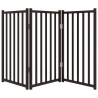 Barrière pour chien pliable 3 panneaux 150 cm bois sapin massif 