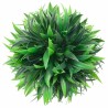 Boules de buis artificielles avec lumières LED 2 pcs vert 30 cm 