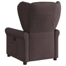 Fauteuil inclinable Marron foncé Tissu 