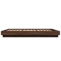 Cadre de lit avec lumières LED sans matelas 140x190 cm 